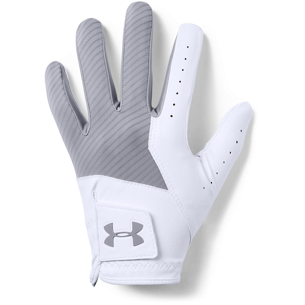 Gant de golf Under Armour Medal Homme - Blanc / Gris clair / RSM