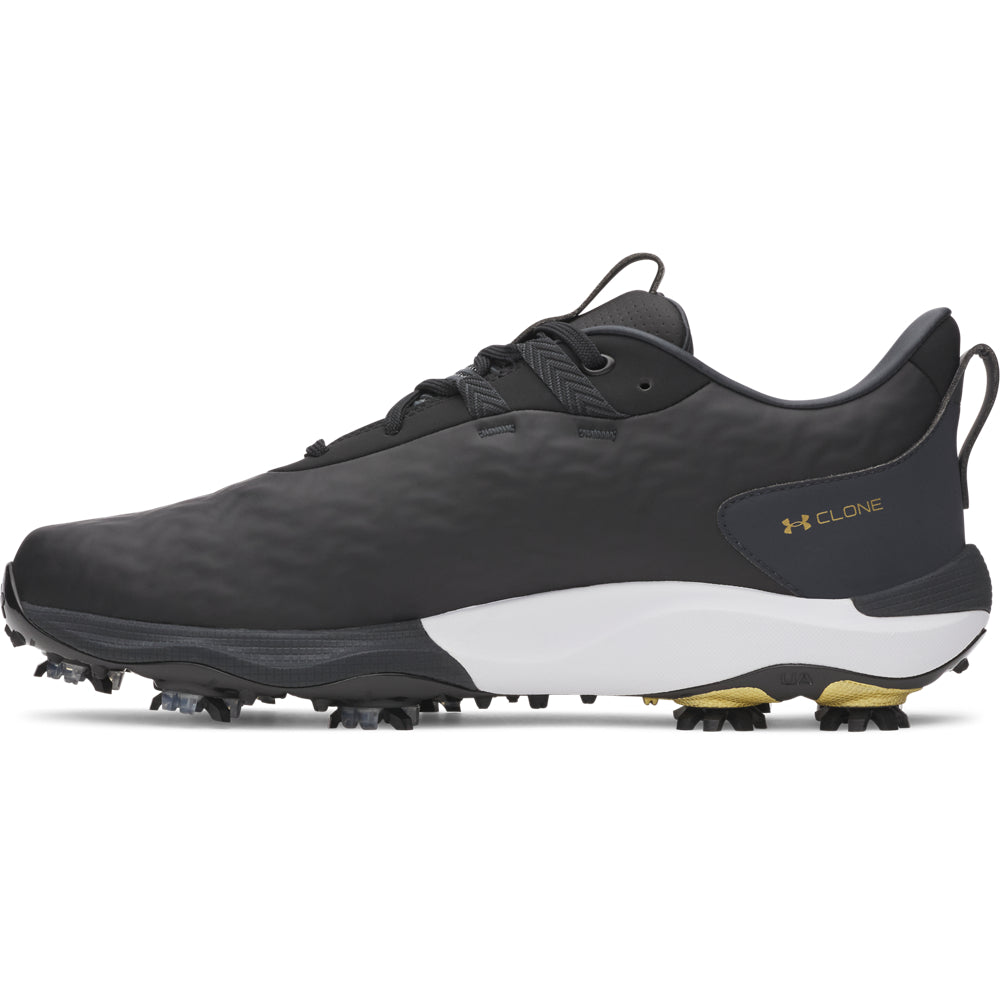 Chaussures de golf homme Under Armour Drive Pro Clone  - Noir/Or / 42.5