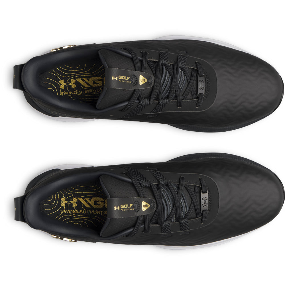 Chaussures de golf homme Under Armour Drive Pro Clone  - Noir/Or / 44.0