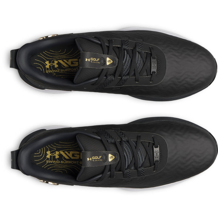 Chaussures de golf homme Under Armour Drive Pro Clone  - Noir/Or / 44.0