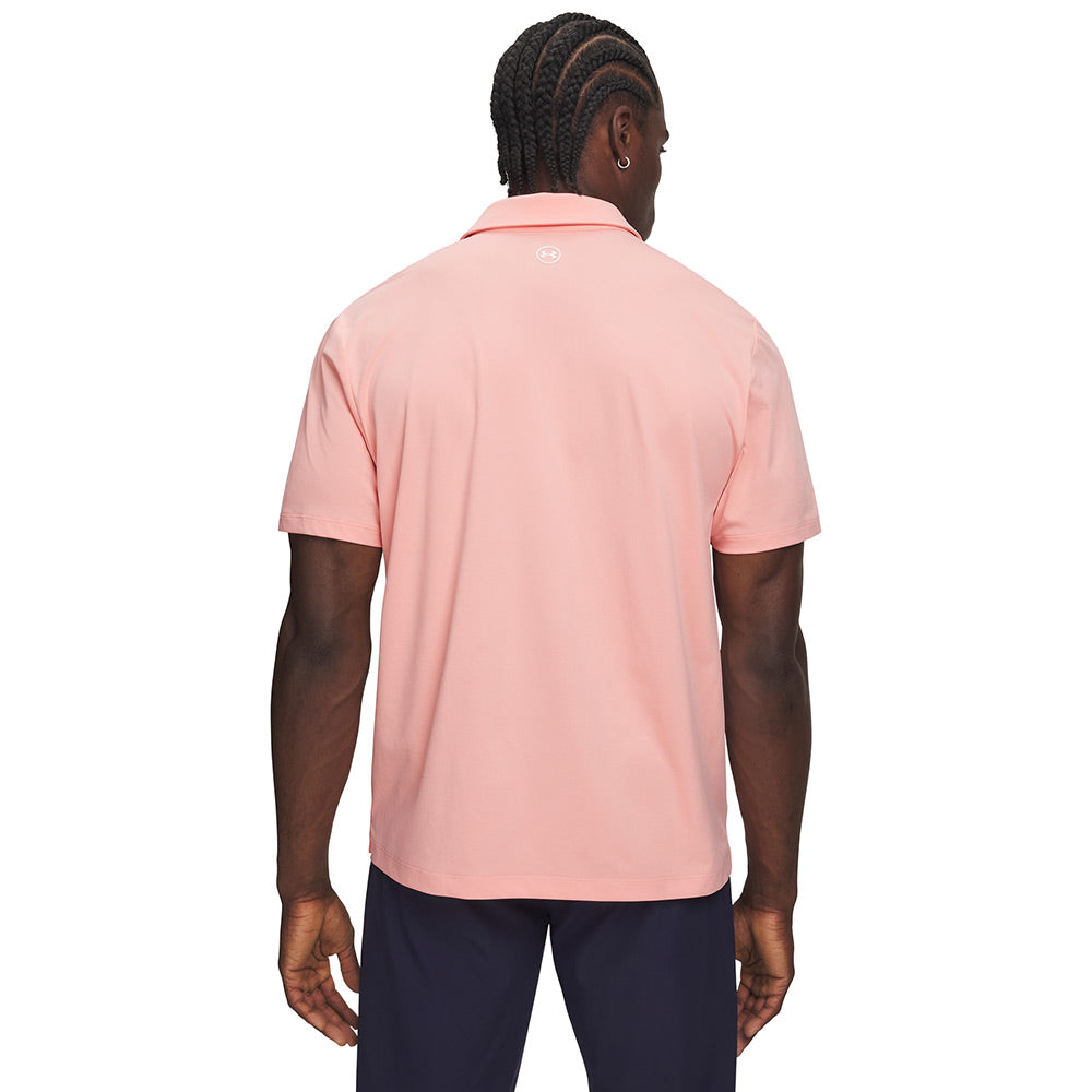 Polo de golf Under Armour ArmourDry Homme - Rose / L