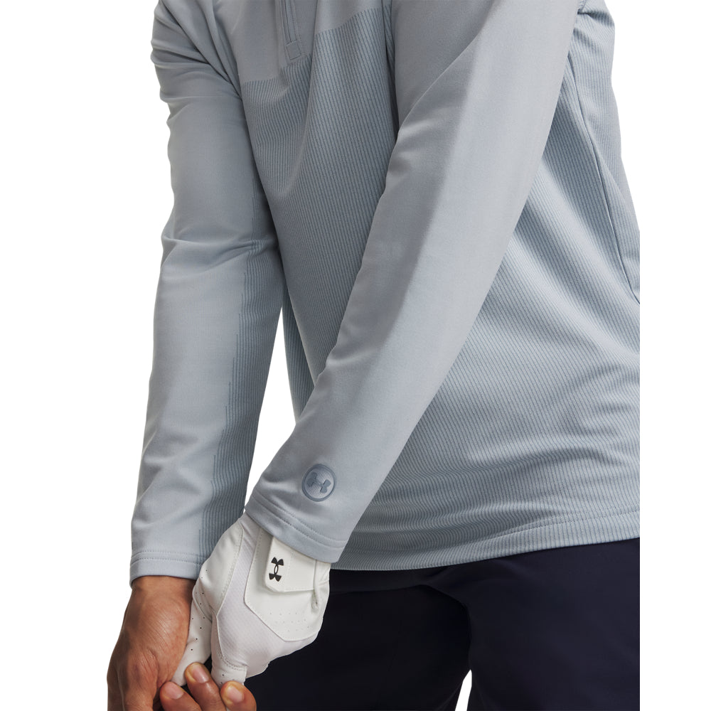 Pull de golf Under Armour Drive Lightweight 1/2 Zip Homme - Bleu ciel / S