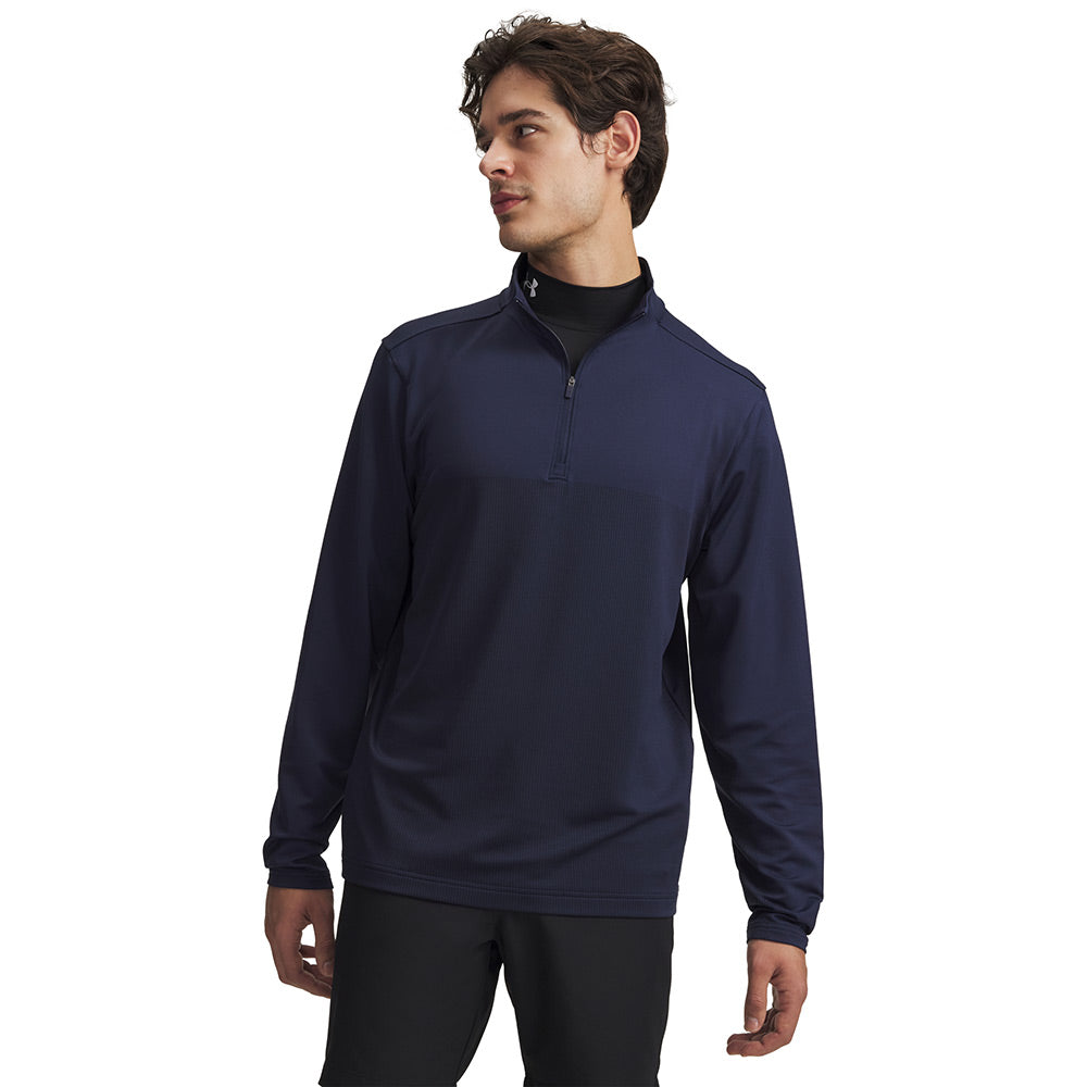 Pull de golf Under Armour Drive Lightweight 1/2 Zip Homme - Bleu ciel / M
