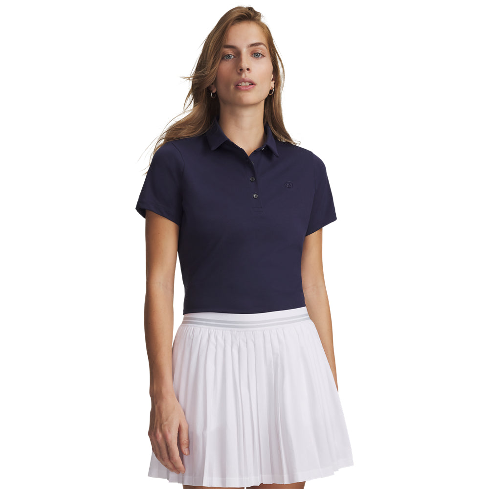 Polo de golf Under Armour ArmourDry SS Femme - Bleu marine / S