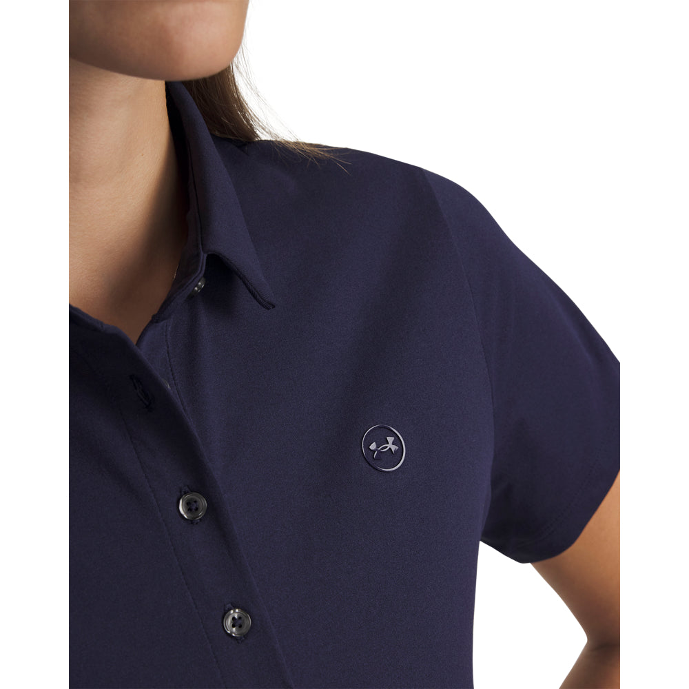 Polo de golf Under Armour ArmourDry SS Femme - Bleu marine / L