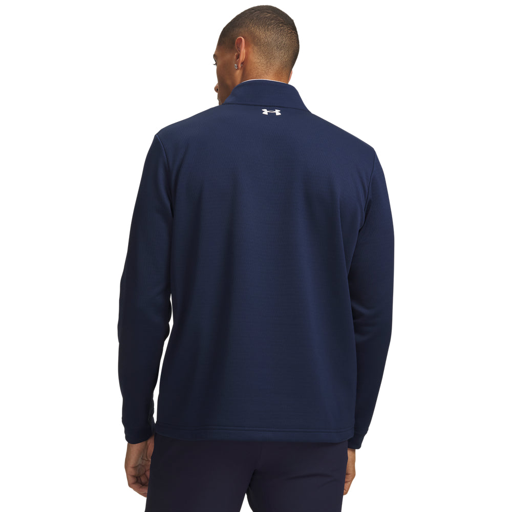 Pull de golf Under Armour MatchPlay 1/4 Zip Homme - Bleu marine / S