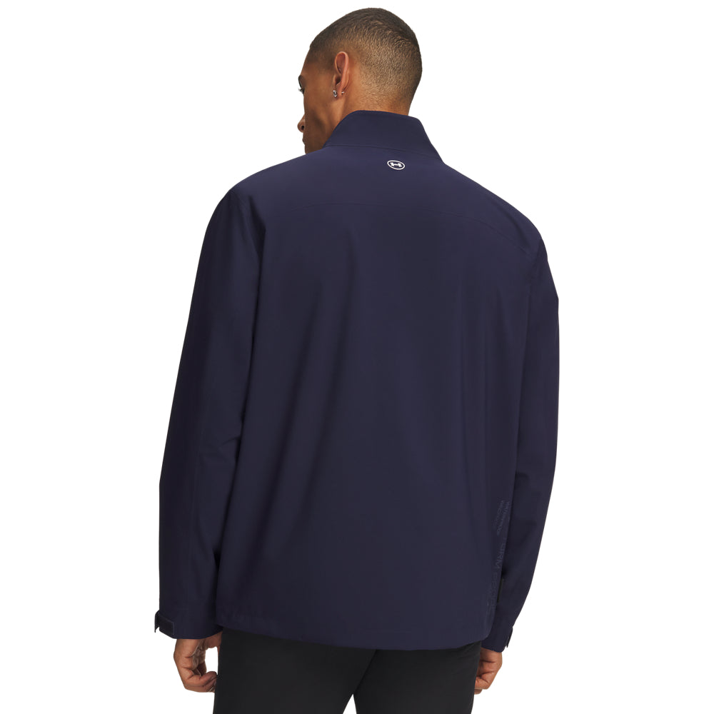 Veste de pluie golf homme Under Armour Drive Pro Rain - Bleu marine / L