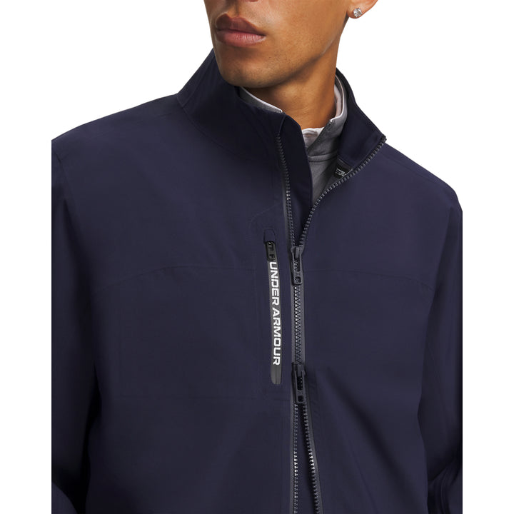Veste de pluie golf homme Under Armour Drive Pro Rain - Bleu marine / S