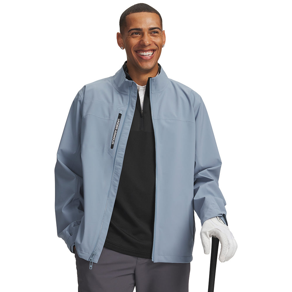 Veste de pluie golf homme Under Armour Drive Pro Rain - Bleu marine / M
