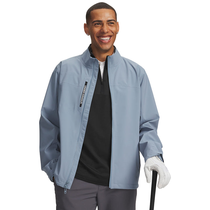 Veste de pluie golf homme Under Armour Drive Pro Rain - Bleu marine / M