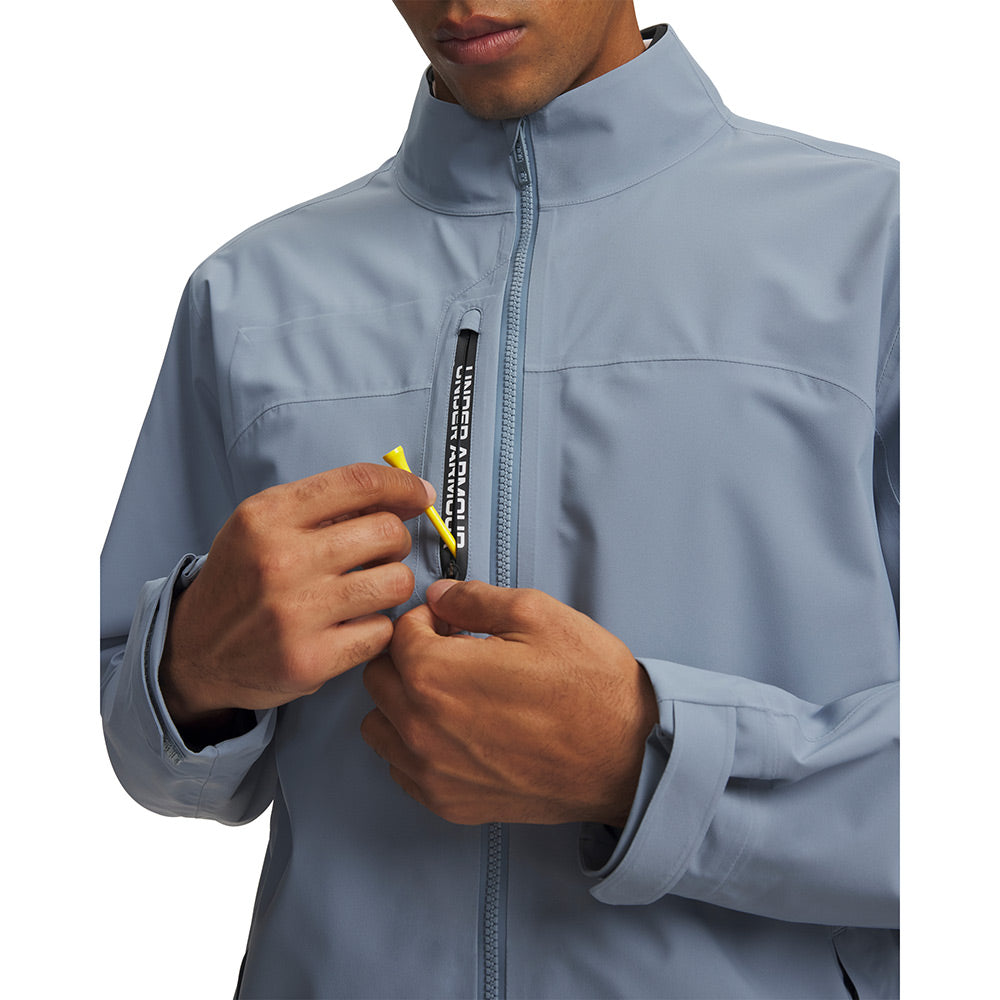 Veste de pluie golf homme Under Armour Drive Pro Rain - Bleu marine / 3XL