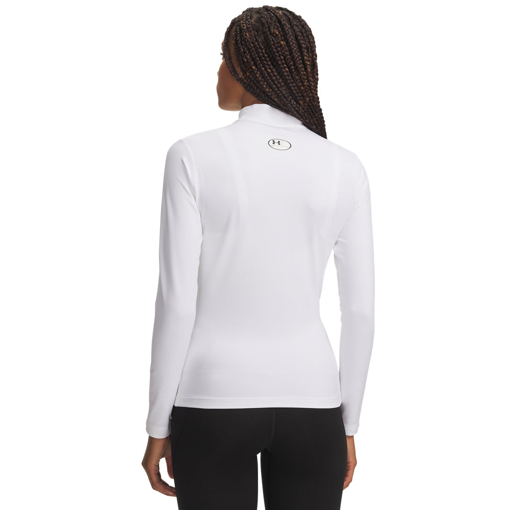 Sous-couche de golf Under Armour ColdGear Mock Femme - Blanc / M