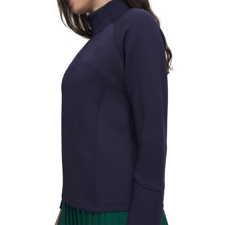 Pull de golf Under Armour Drive Midlayer 1/4 Zip Femme - Bleu marine / M
