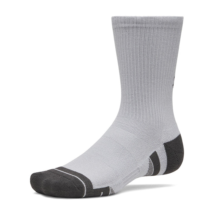 Chaussettes de golf Under Armour Perf Tech Crew (Pack de 3) - Blanc / Noir / Gris clair / XL