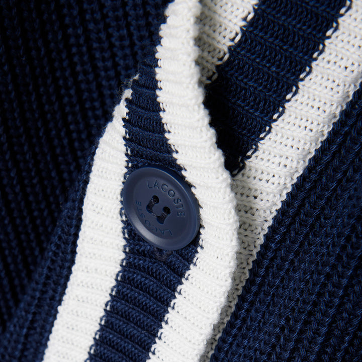 Cardigan de Golf en Maille Perlée Femme Lacoste