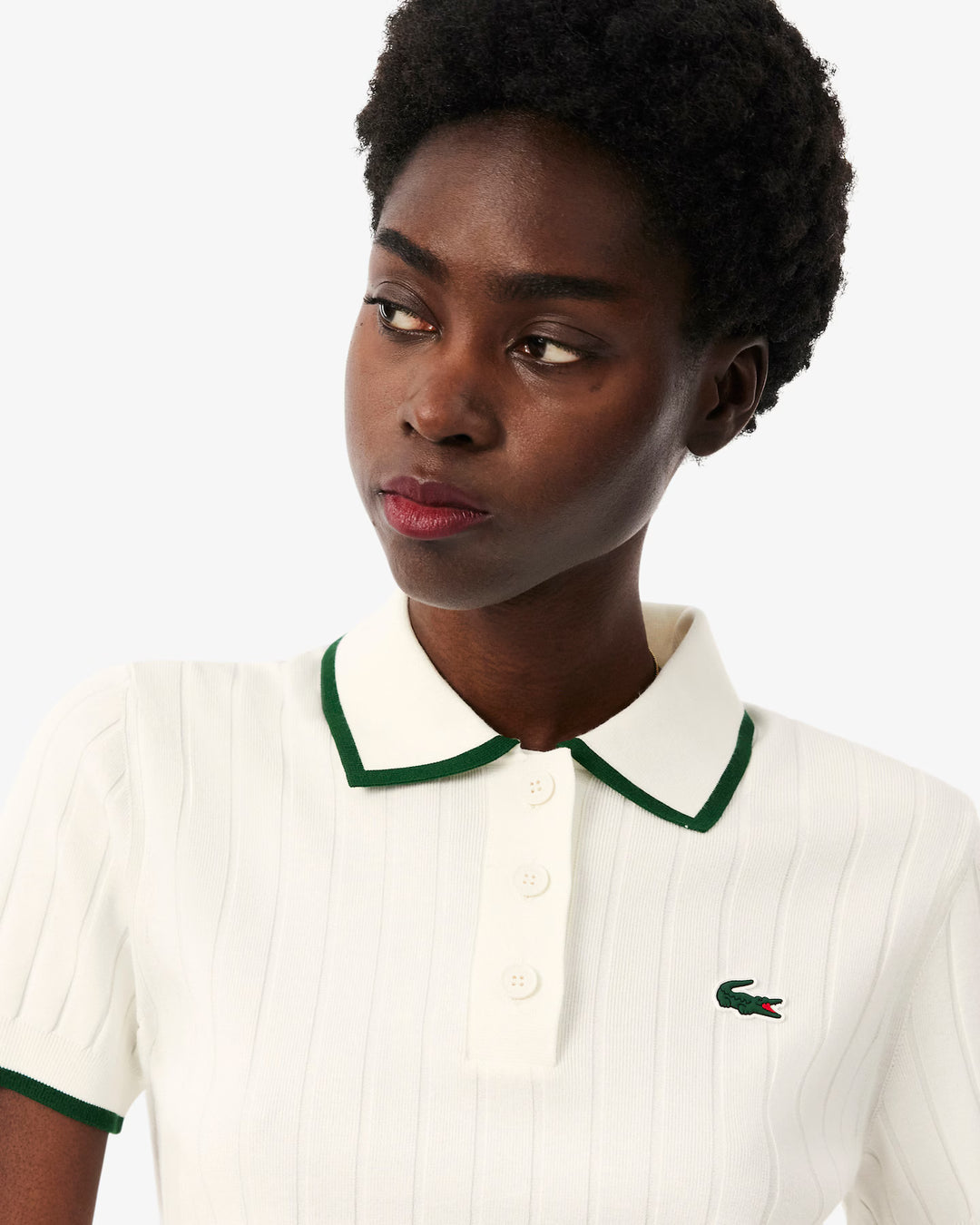 Pull de Golf Femme Col Polo Manches Courtes Lacoste