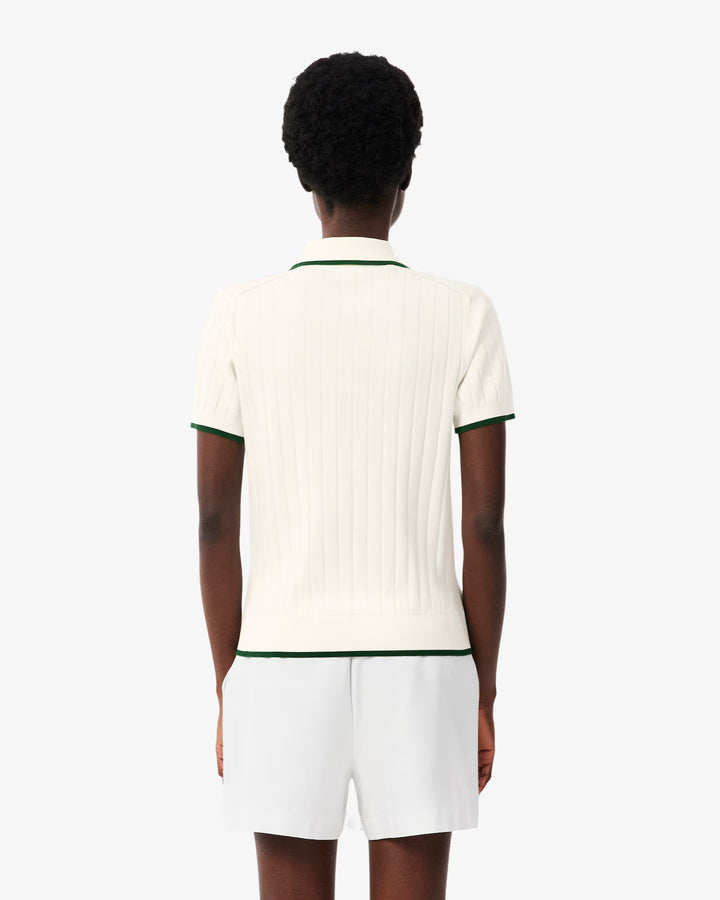 Pull de Golf Femme Col Polo Manches Courtes Lacoste