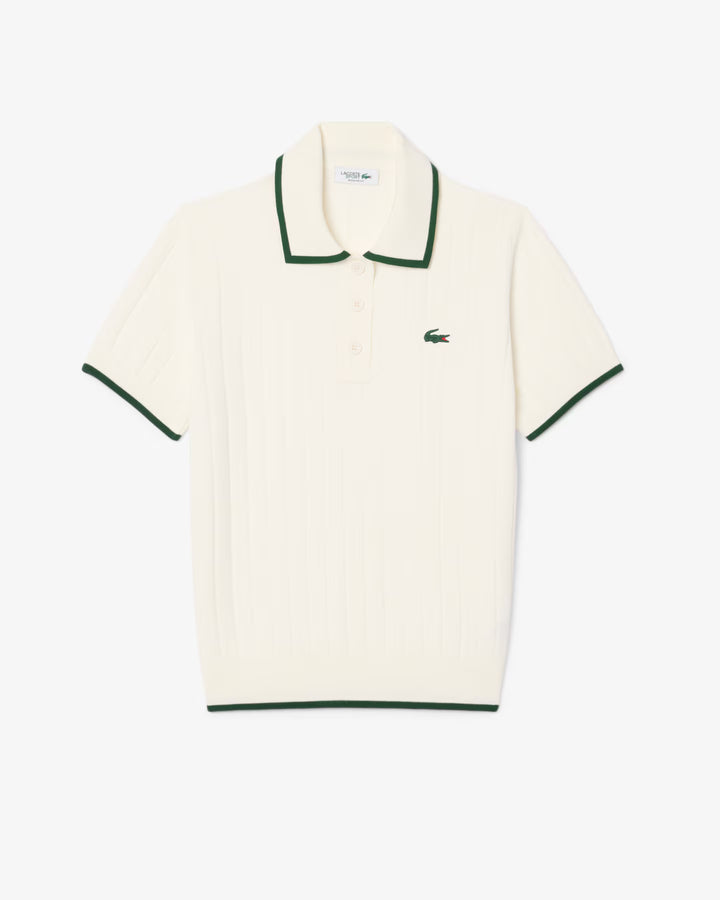 Pull de Golf Femme Col Polo Manches Courtes Lacoste
