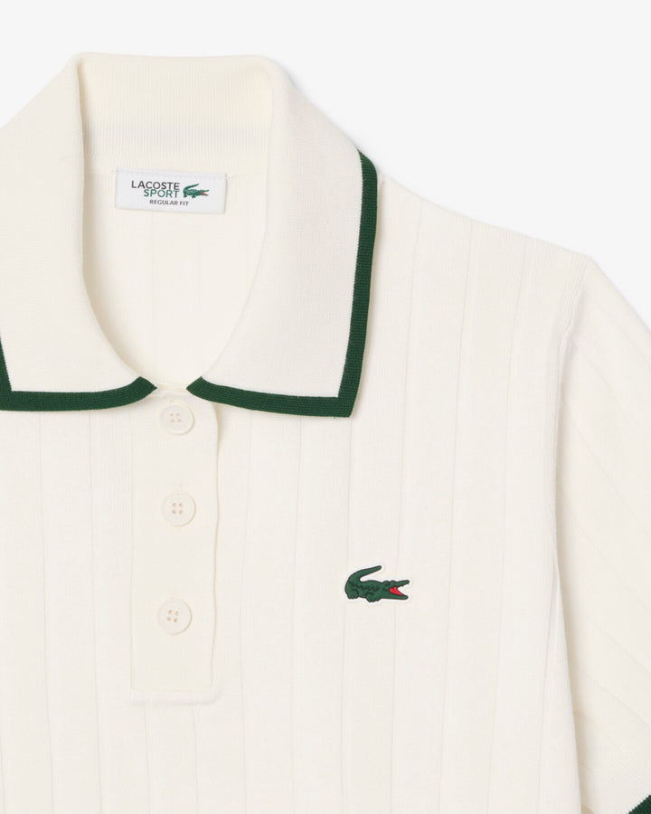 Pull de Golf Femme Col Polo Manches Courtes Lacoste