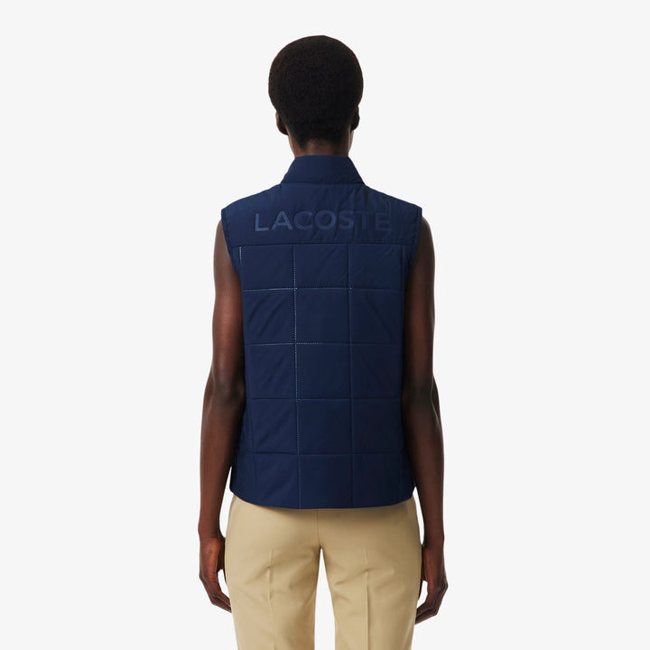 Veste de Golf Femme Sans Manches Déperlante UV - Lacoste - Bleu marine - XL