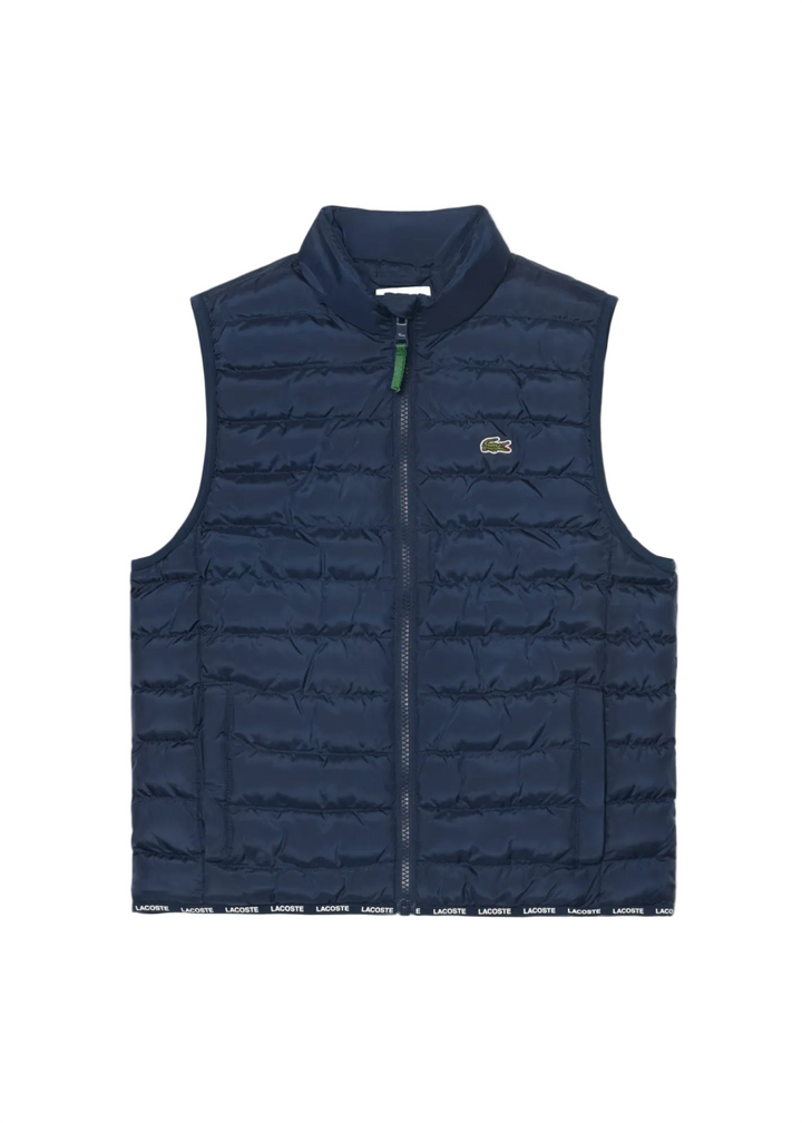 Gilet de Golf Junior Sans Manches Matelassé Taffetas - Lacoste - Marine - 2 ans