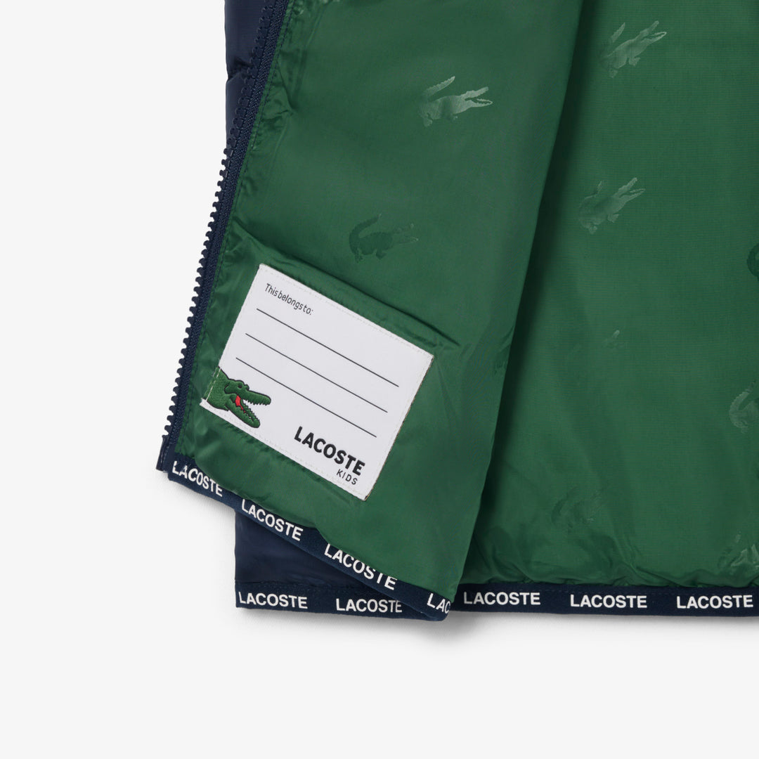 Gilet de Golf Junior Sans Manches Matelassé Taffetas - Lacoste - Marine - 12 ans