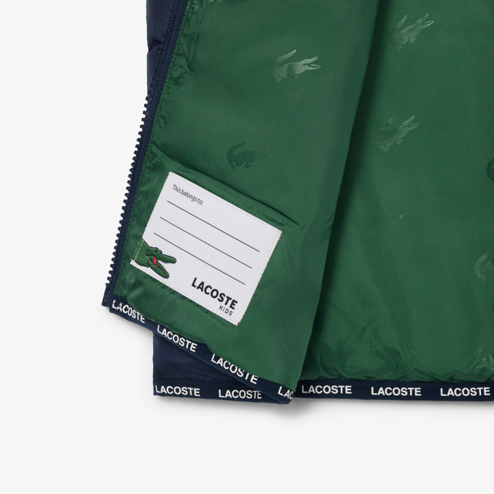 Gilet de Golf Junior Sans Manches Matelassé Taffetas - Lacoste - Marine - 12 ans