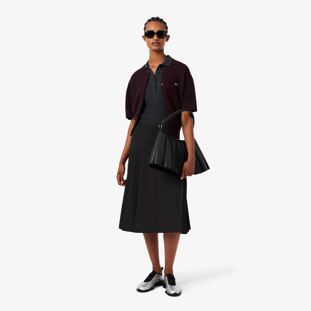 Polo Femme L.12.D Slim Fit Coton Côtelé Lacoste
