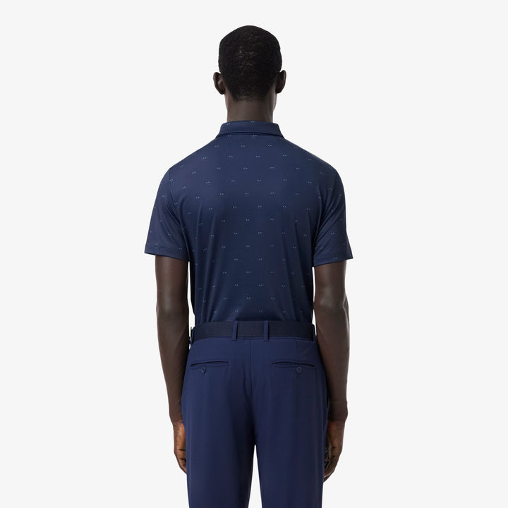 Polo de Golf Regular Fit Imprimé Ultra Dry Lacoste - Bleu marine - XXL