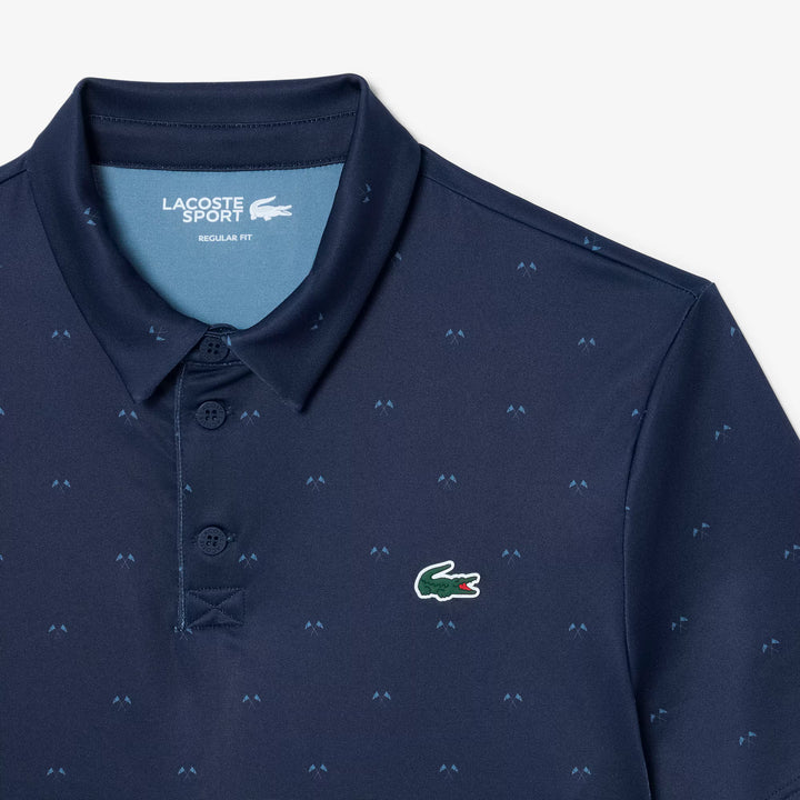 Polo de Golf Regular Fit Imprimé Ultra Dry Lacoste - Bleu marine - 3XL