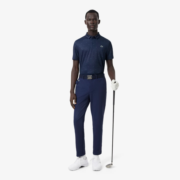 Polo de Golf Regular Fit Imprimé Ultra Dry Lacoste - Bleu marine - M