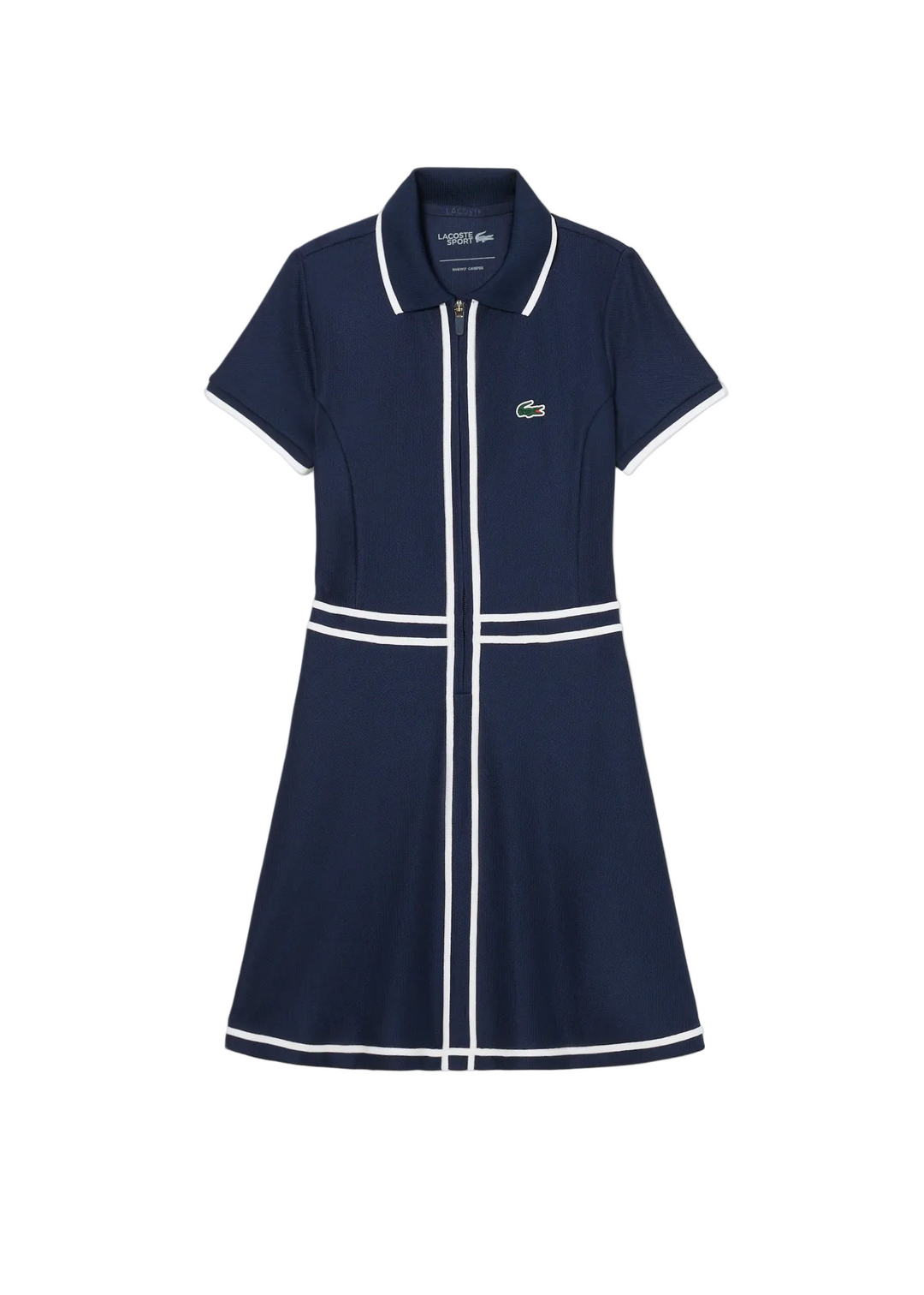 Robe de Golf et Tennis Junior Piqué Stretch Ultra Dry 8-16 ans - Lacoste - Marine - 2 ans
