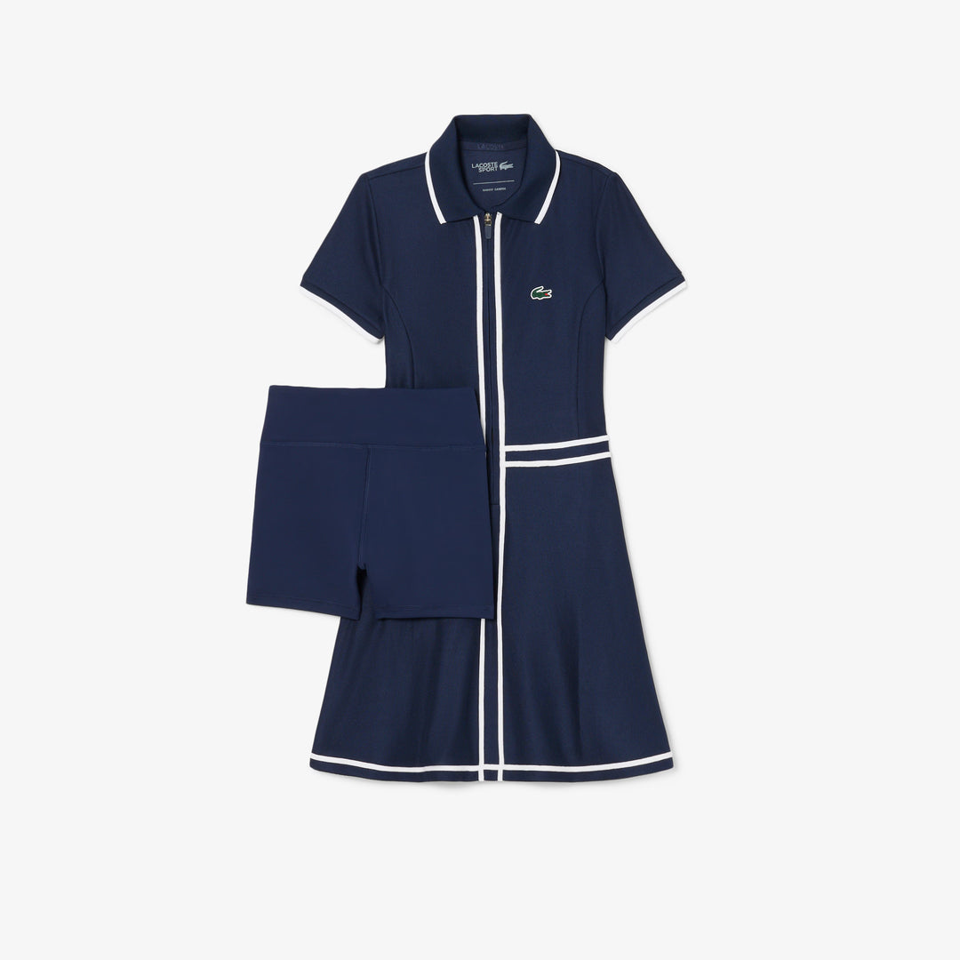 Robe de Golf et Tennis Junior Piqué Stretch Ultra Dry 8-16 ans - Lacoste - Marine - 10 ans