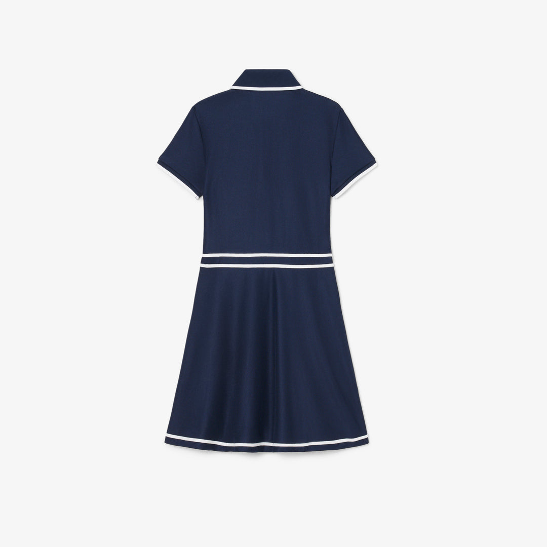 Robe de Golf et Tennis Junior Piqué Stretch Ultra Dry 8-16 ans - Lacoste - Marine - 12 ans