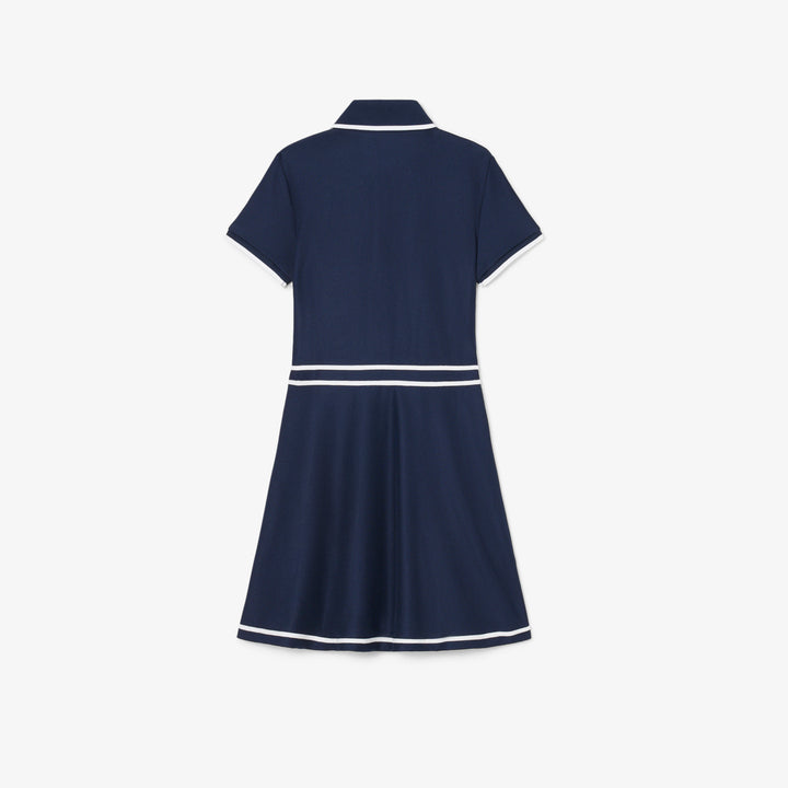 Robe de Golf et Tennis Junior Piqué Stretch Ultra Dry 8-16 ans - Lacoste - Marine - 12 ans