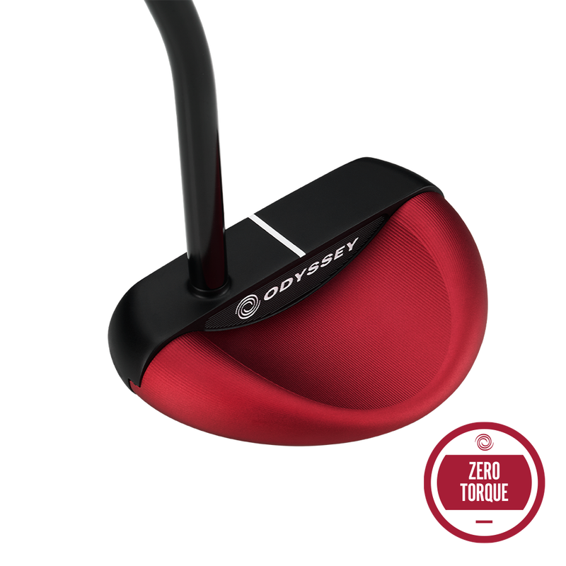 Putter Odyssey Square 2 Square TRI-HOT Rossie Single Bend - Droitier - 33&