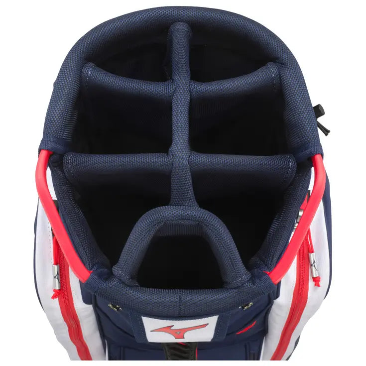 Sac Chariot de Golf Mizuno BR-D3 - Marine / Rouge - vue 1