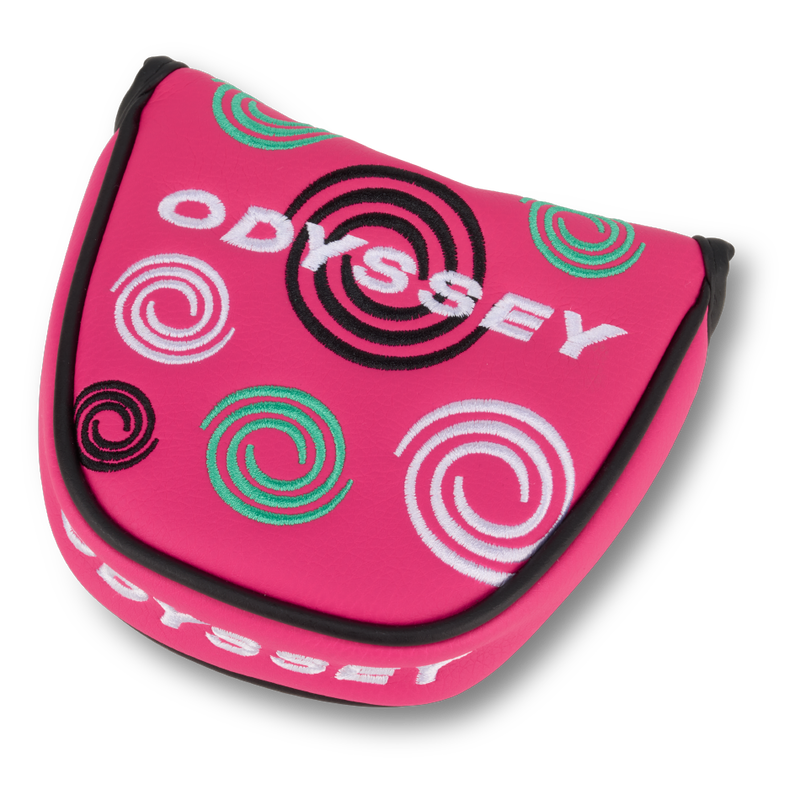 Couvre-putter Odyssey Swirl Mallet - Rose - vue 1