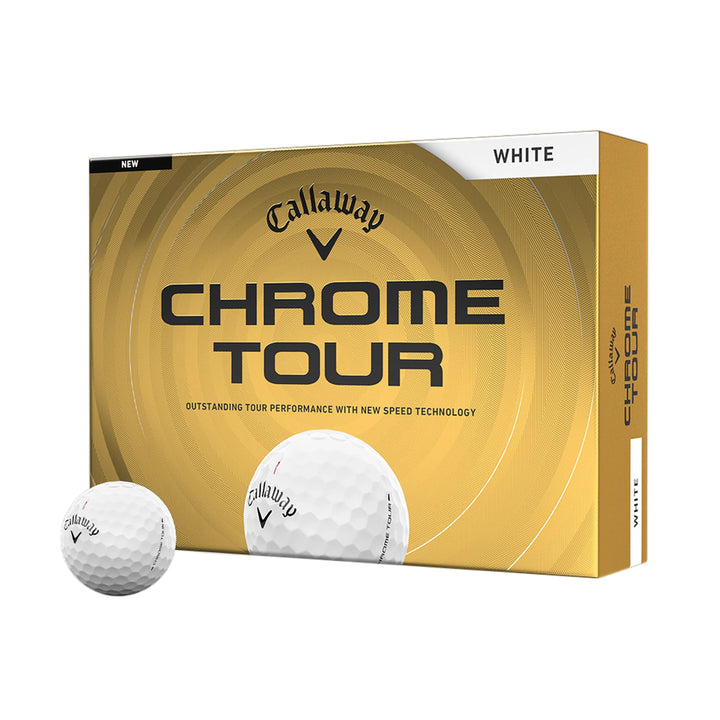 Balles Callaway Chrome Tour (Douzaine) - Blanc