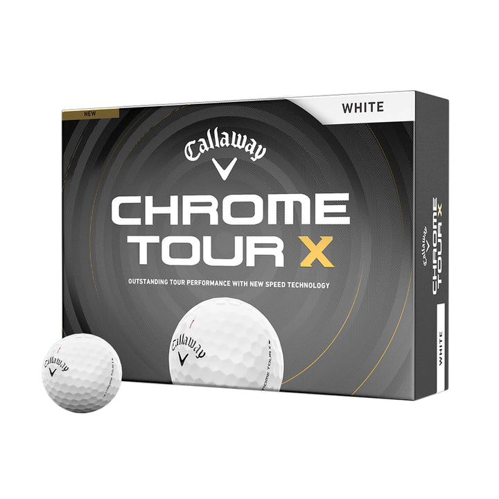Balles Callaway Chrome Tour X (Douzaine) - Blanc