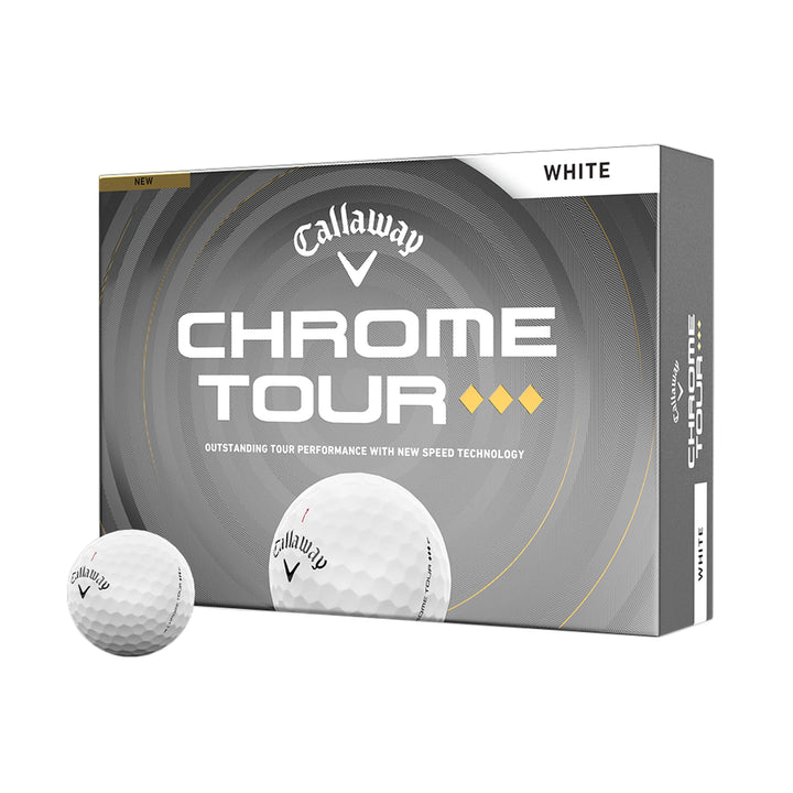 Balles Callaway Chrome Tour Triple Diamond (Douzaine) - Blanc