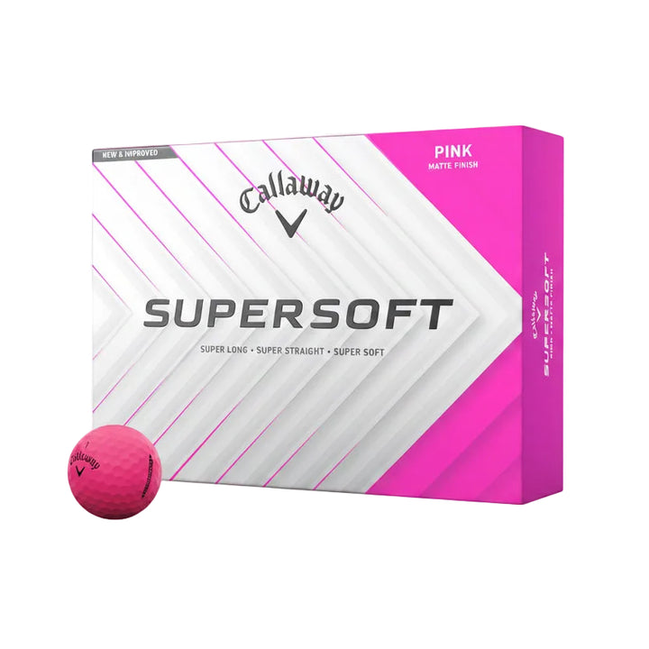 Balles Callaway Supersoft Matte (Douzaine) - Rose