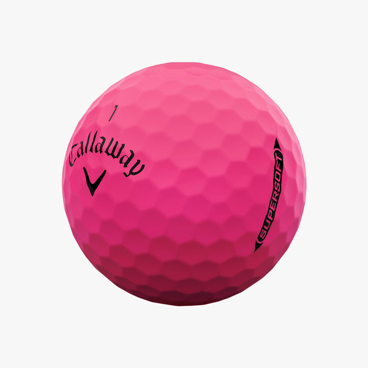 Balles Callaway Supersoft Matte (Douzaine) - Rouge