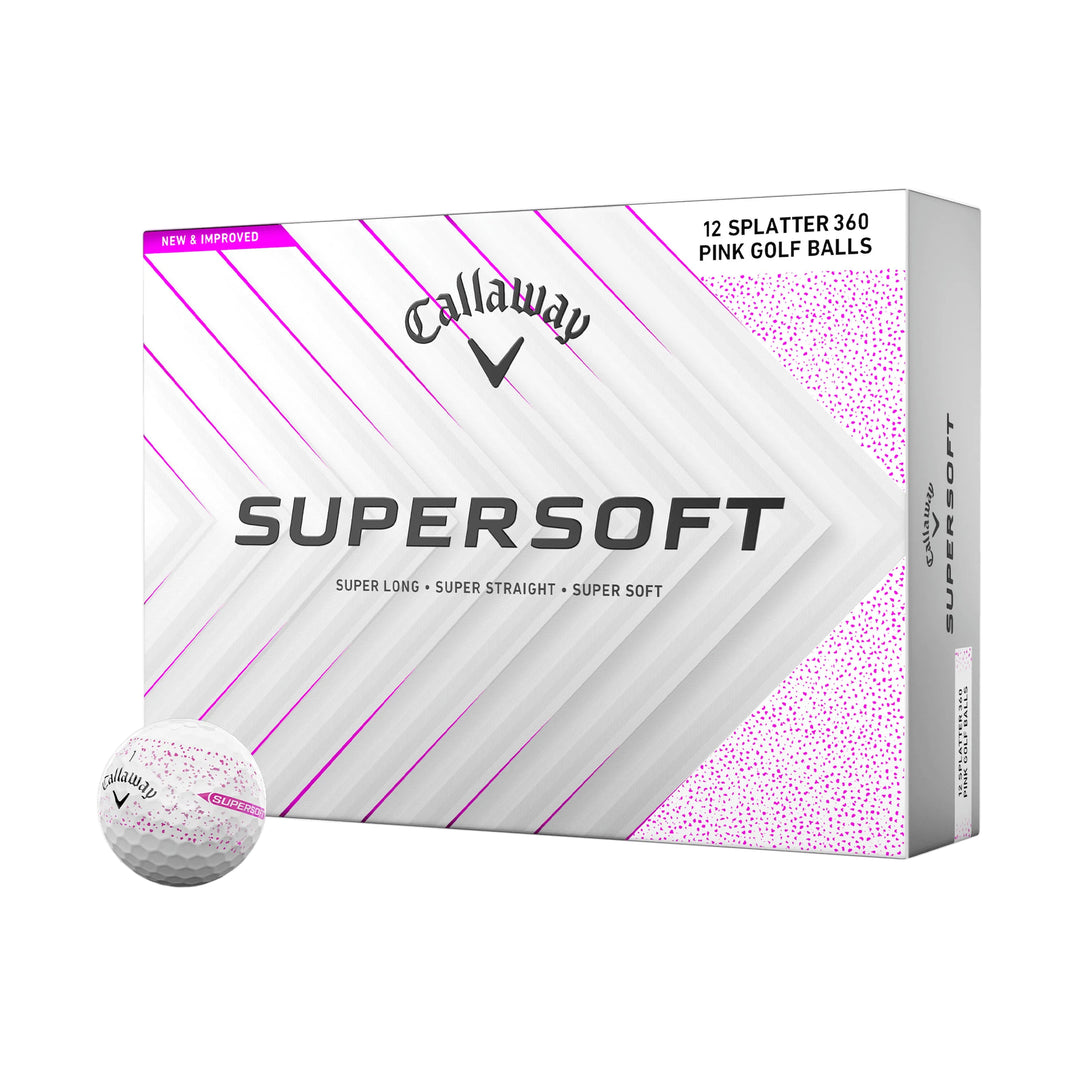 Balles Callaway Supersoft Splatter 360 (Douzaine) - Rose