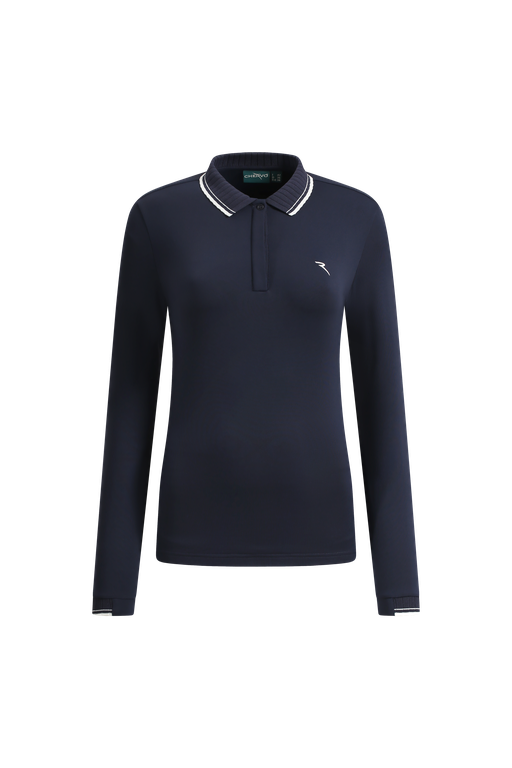 Polo de Golf Manches Longues Femme Chervò Atma - Bleu marine - XS