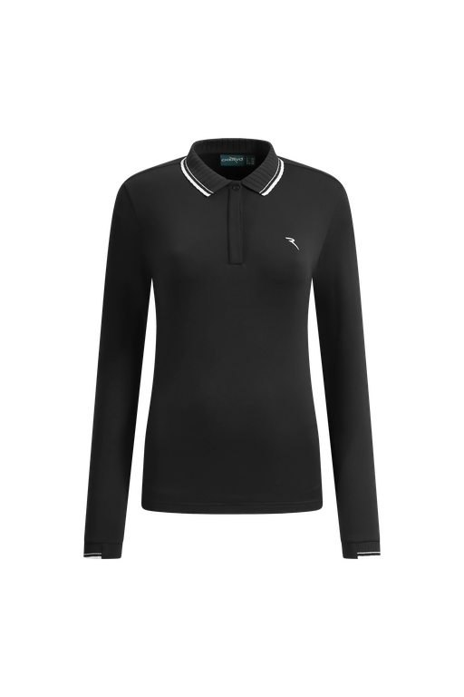 Polo de Golf Manches Longues Femme Chervò Atma - Noir - M/L