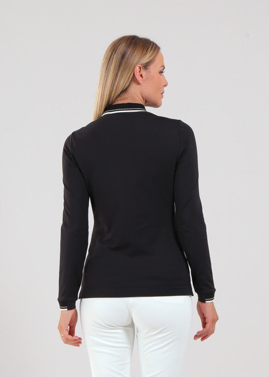 Polo de Golf Manches Longues Femme Chervò Atma - Noir - XL