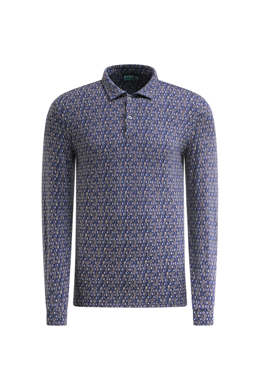 Polo de Golf Manches Longues Imprimé Homme Chervò Anima - Imprimé Fantasia - XS