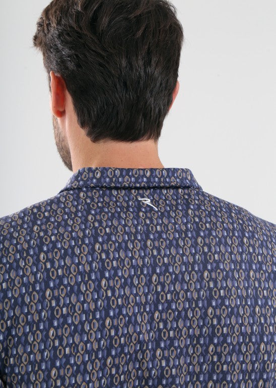 Polo de Golf Manches Longues Imprimé Homme Chervò Anima - Imprimé Fantasia - L