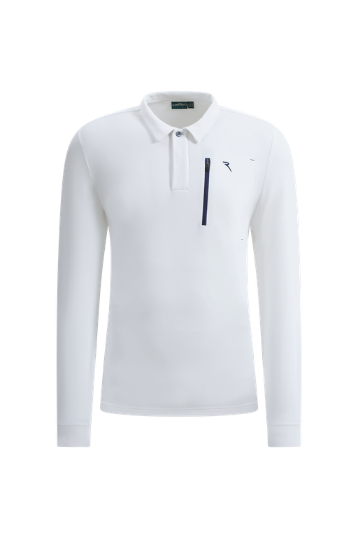 Polo de Golf Manches Longues Homme Chervò Azteco - Blanc - XS